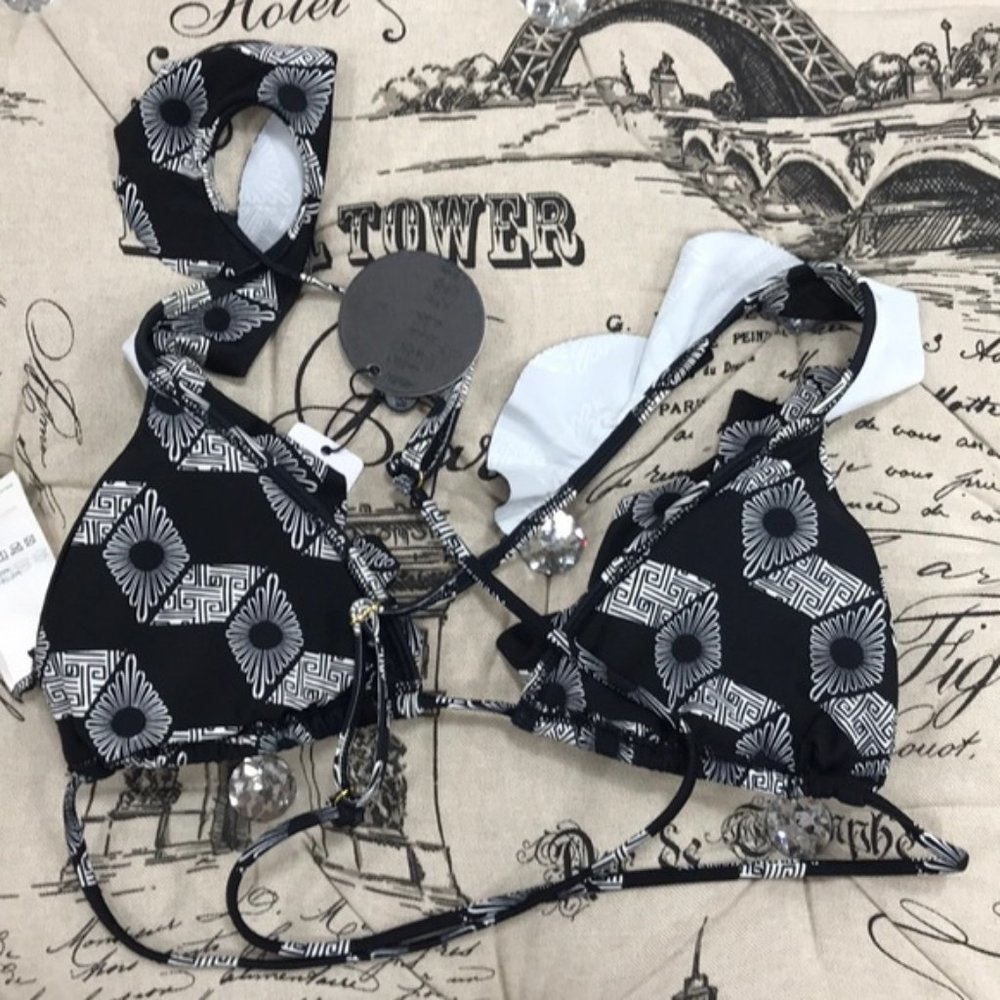 Amuse Society Edith Ruffle Strap Triangle Top - Picture 3 of 5